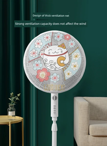 Çocuklar için Güvenlik Fan Kapağı - Uyumlu Dinozor [1 Paket] 40-50cm - 10