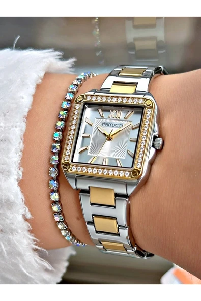Ferrucci FC 0525 03329M.03 Çelik Kordon Kadın Kol Saati - Resim 4