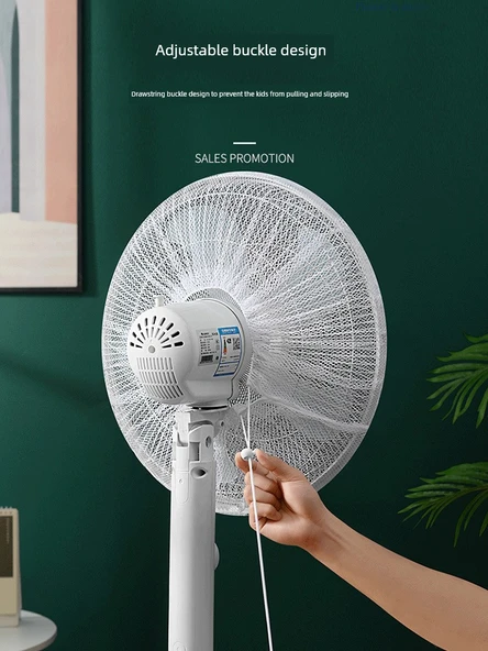 Çocuklar için Güvenlik Fan Kapağı - Mutlu Kız [1 Paket] 40-50cm - 5