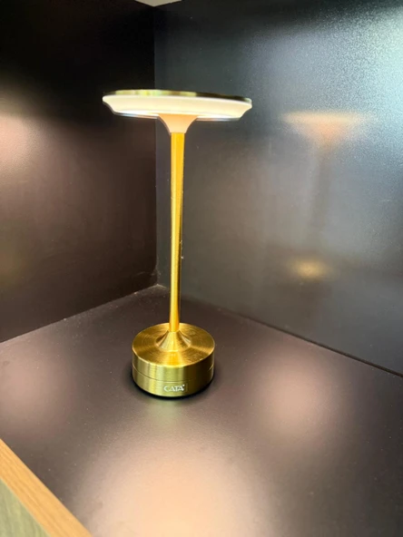 CATA CT 8438 Toronto Gold Kasa 3 Renkli Dokunmatik Şarjlı Masa Lambası - 4