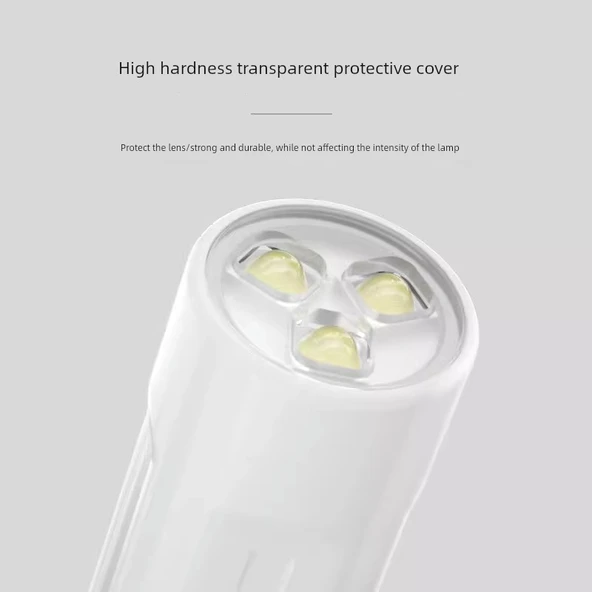 Taşınabilir Mini Tırnak Ucu UV LED Lamba - Prizli Üçlü Lamba Boncuğu + Baz Kat + Üst Kat - 5