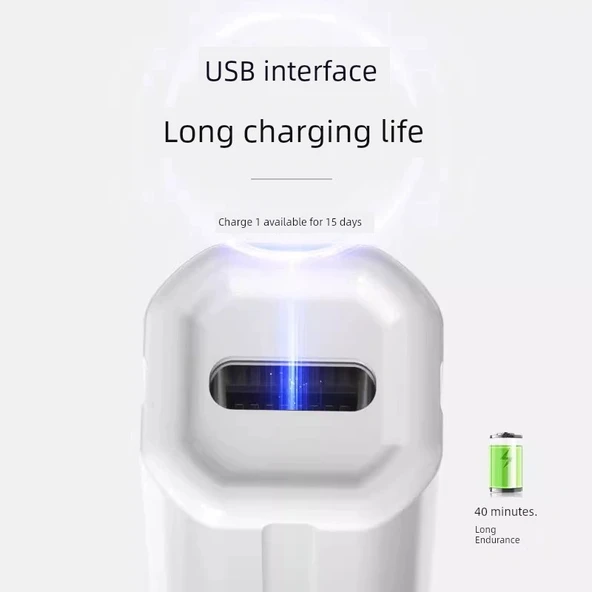 Taşınabilir Mini Tırnak Ucu UV LED Lamba - Üç Parça Zımpara Şeridi Seti - 4