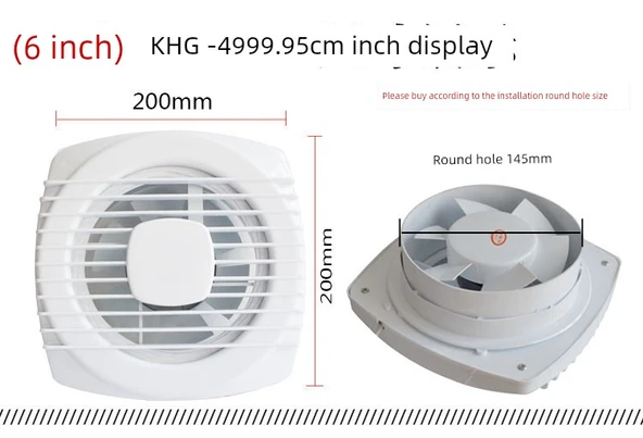 Pencere Kablo Egzoz Fanı - Model 150 (14.5cm Açıklık) - 10