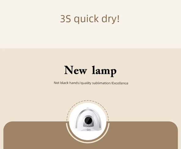 268W Yüksek Güçlü İkili Işık Tırnak Lambası - Beyaz (Kırmızı ve Mavi Işık) + Anti-UV Eldivenler - 7