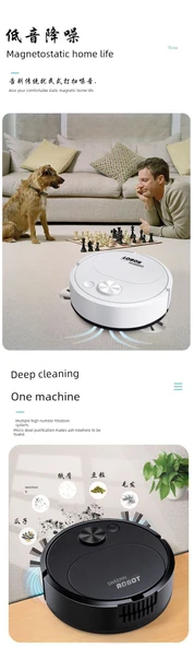 Akıllı Temizlik Robotu - Siyah Resmi Standart + Hediye - 10