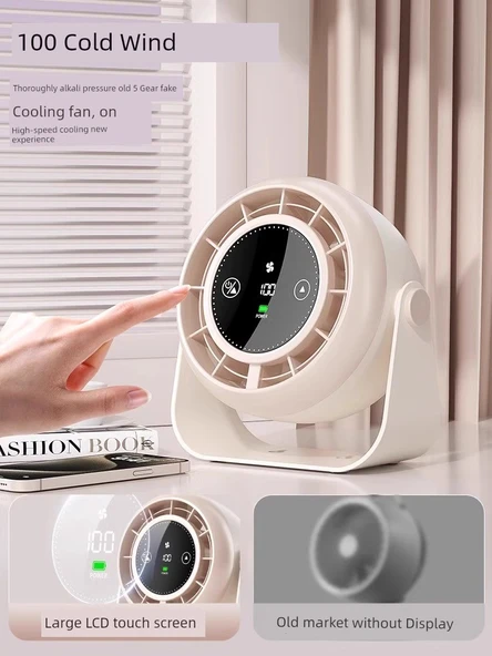 USB Masaüstü Duvara Monte Soğutma Fanı - Dyson Gri - Amiral Gemisi Takılabilir - 4