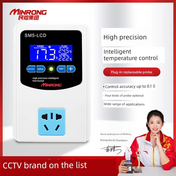 220V Dijital Termostat - Yüksek Hassasiyetli LCD 2kW Mıknatıslı Başlık - 2