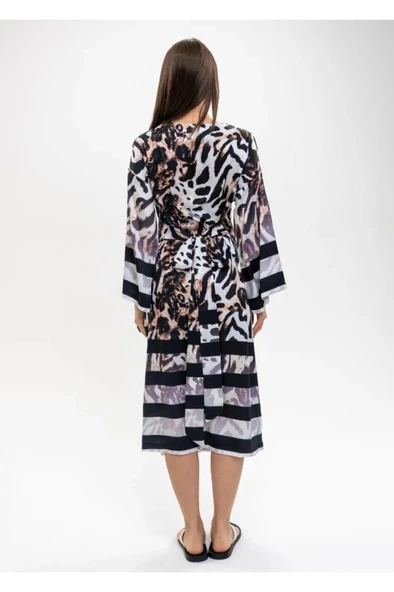 Mayovera Tasarım Leopar Pareo - Resim 6