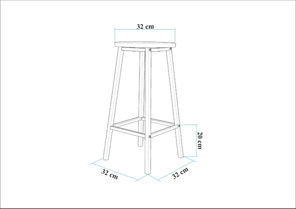 Esyala Riva 2'li Tabure Barok Siyah - 4
