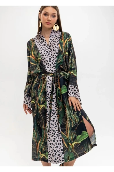 Mayovera Tasarım Kaplan  Pareo - Resim 2