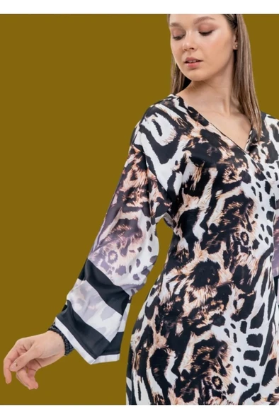 Mayovera Tasarım Leopar Pareo - Resim 7