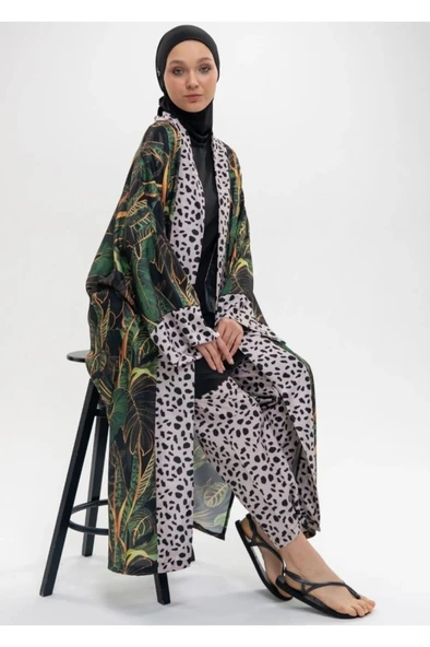 Mayovera Tasarım Kaplan  Pareo - Resim 5
