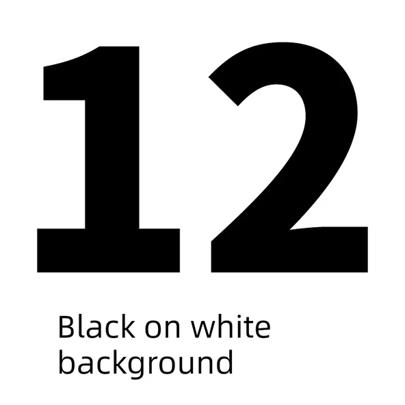 12mm Uyumlulukta Etiket Bandı - Siyah Beyaz
