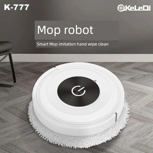 Akıllı Süpürge Islak ve Kuru Mop Makinesi K777 - Şık Beyaz - 2