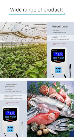 220V Dijital Termostat - Yüksek Hassasiyetli LCD 2kW Su Geçirmez Başlık - 10