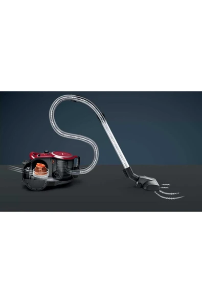 Siemens Vsx41a300 Iq500 Toz Torbasız Süpürge Kırmızı - 3