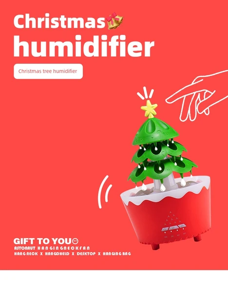 Noel Ağacı Nemlendirici - Noel Kırmızısı - Doodle Tavşan Ambalajı - 7