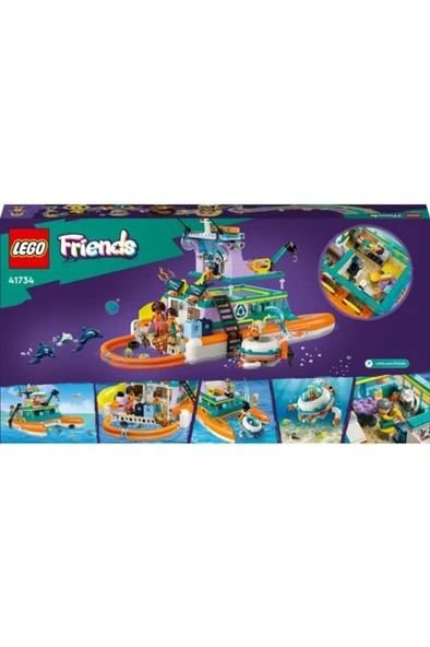 LEGO Friends Deniz Kurtarma Teknesi 41734 Oyuncak Yapım Seti (717 PARÇA)