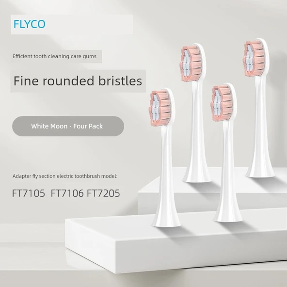 Elektrikli Diş Fırçası Yedek Fırça Başlığı TH01 - Beyaz Ay