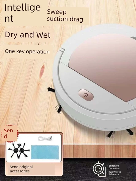Akıllı Süpürme Robotu - Beyaz Renk - Resmi Standart + Beyaz Yükseltme - 2