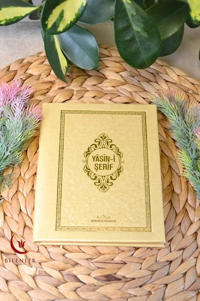 Yasin Kitabı Çanta Boy Termo Deri Kaplı Gold– Arapça, Türkçe Okunuşlu ve Mealli – 128 Sayfa  Hac Umre ve Mevlit Hediyeliği ürün görseli