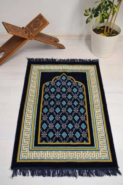 Kadife Seccade Lacivert- 70x110 cm -– Ekonomik,Hafif ve Kullanışlı ürün görseli