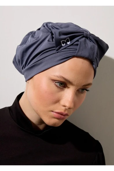 Mayovera Fiyonklu Antrasit  Tasarım Bone - Resim 2