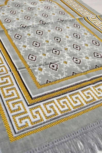 Kadife Seccade Gri - 70x110 cm -– Ekonomik,Hafif ve Kullanışlı - Resim 2