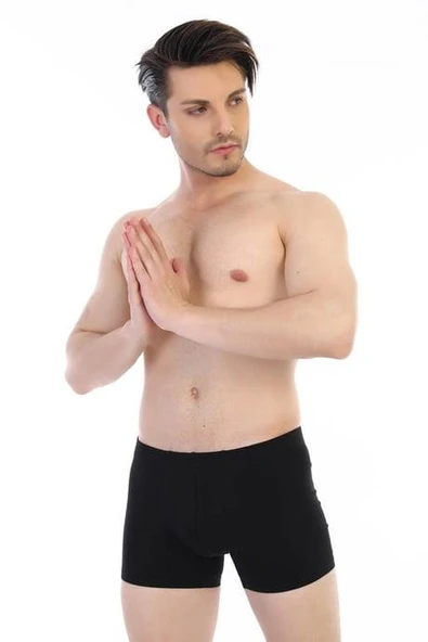 6 Adet Çift Kaplan Erkek Elastanlı Boxer 810 - Resim 2