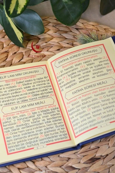 Yasin Kitabı Çanta Boy Termo Deri Kaplı Lacivert– Arapça, Türkçe Okunuşlu ve Mealli – 128 Sayfa  Hac Umre ve Mevlit Hediyeliği - Resim 3