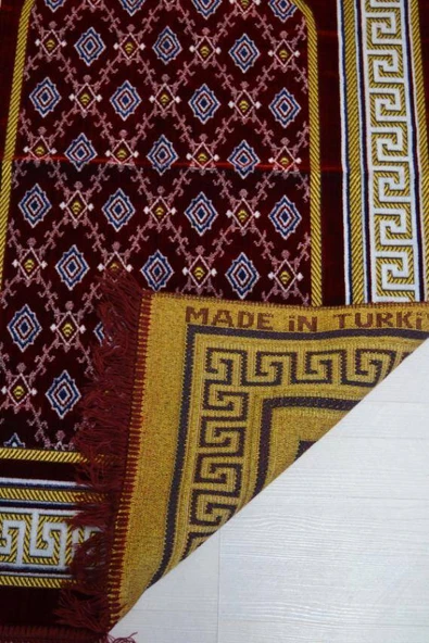 Kadife Seccade Bordo - 70x110 cm -– Ekonomik,Hafif ve Kullanışlı - Resim 3