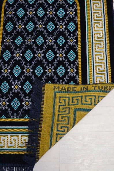 Kadife Seccade Lacivert- 70x110 cm -– Ekonomik,Hafif ve Kullanışlı - Resim 3