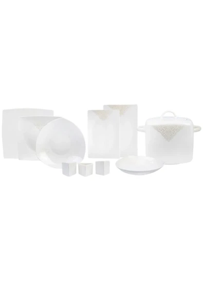 Karaca Şila Porselen 60 Parça 12 Kişilik Yemek Takımı Cream (açıklamayı okuyunuz)