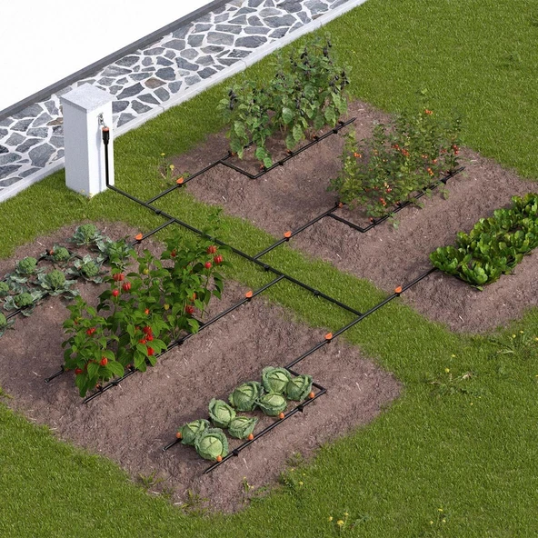 Claber 90767 ORTO DRIP KIT Damlama Sulama Sistemi - 3