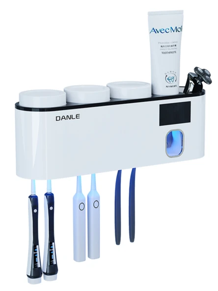 UV Duvara Monte Elektrikli Diş Fırçası Sterilizatörü - Beyaz Altın - 6