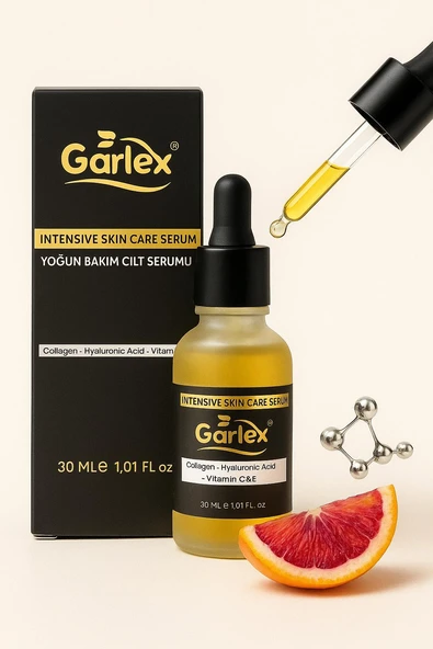 Garlex kollajen, hiyaluronik asit, vitamin C&E içerikli cilt bakım serumu30 ml - 3
