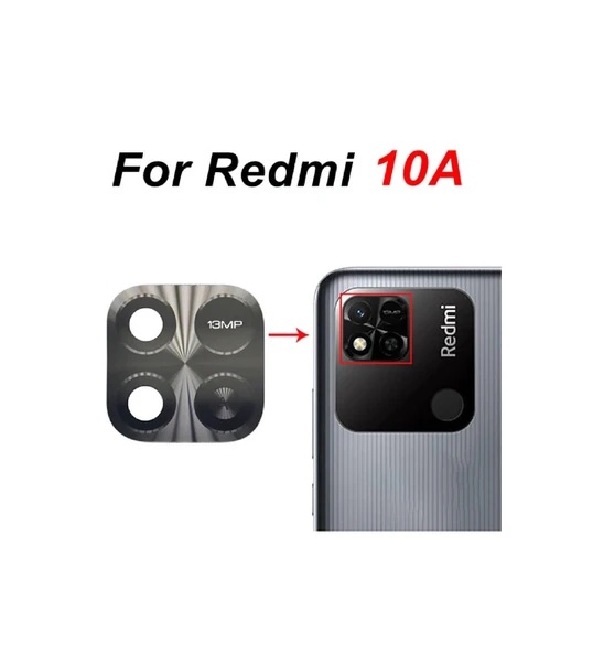 Xiaomi Redmi 10A Uyumlu Kamera Camı Orjinal Kalite ürün görseli 1
