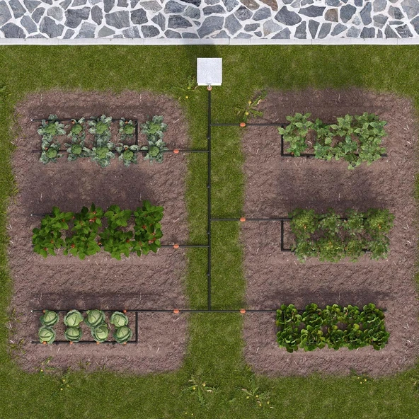 Claber 90767 ORTO DRIP KIT Damlama Sulama Sistemi - 4