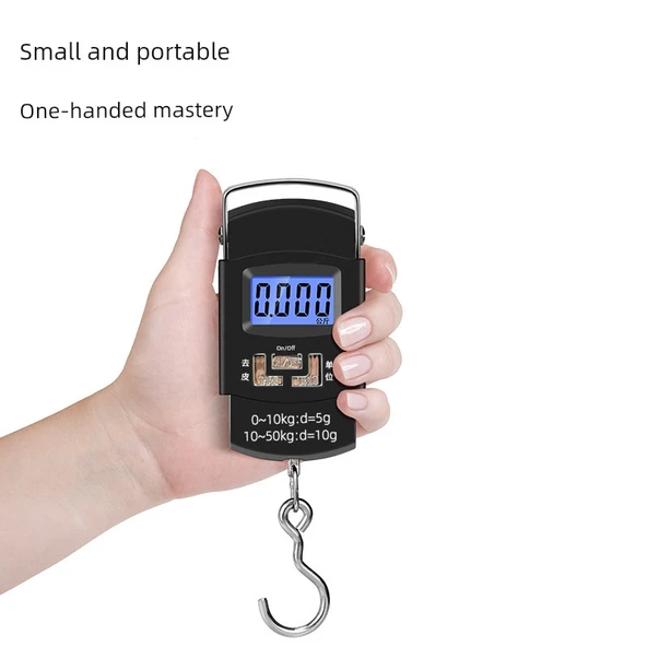 Dijital Asma Terazi - Beyaz Ekran Pil 50kg/10g - 4