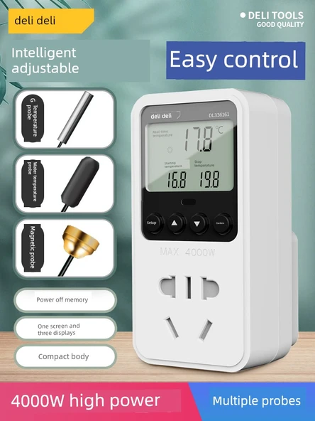 Dijital Termostat - Manyetik Prob 4000W - Gerçek Zamanlı Ekran - 2