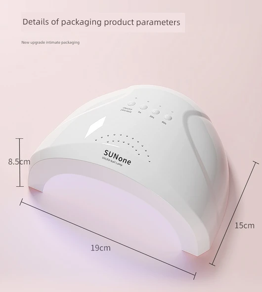 LED Tırnak Lambası - Beyaz - 280W - 66 Işık Boncuğu - X6Max - 12