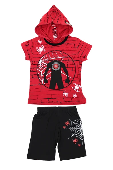 Gigas Erkek Işıklı Kamşonu Fermuarlı Örümcek Adam Detaylı  Takım