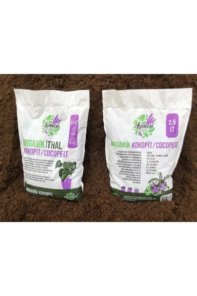 2 Adet Özel Karışımlı Cocopeat Ponza Katkılı 2,5 Litre Iç Ve Dış Mekan Bitki Yetiştirme Toprağı