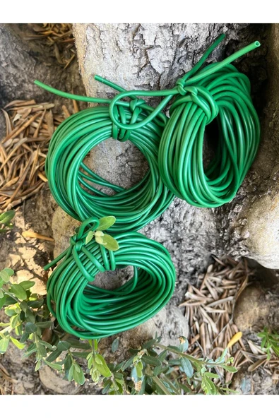 3 Adet Fidan Bağlama İpi 10 Metre - 3 mm (Toplam 30 Metre) Sera İpi Fide Bağ Dal Bitki Bağlama İpi - 3