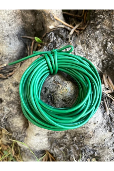 Fidan Bağlama İpi 10 Metre - 3 mm Sera İpi Elastik Fide Bağlama Lastiği Bağ Dal Bitki Bağlama İpi - 3