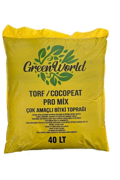 40 Litre İthal Çok Amaçlı Bitki Toprağı Torf Cocopeat Pro Mix - Kokopit Özel Karışım Saksı Harcı