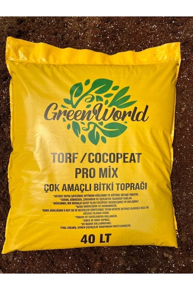 40 Litre İthal Çok Amaçlı Bitki Toprağı Torf Cocopeat Pro Mix - Kokopit Özel Karışım Saksı Harcı - 3