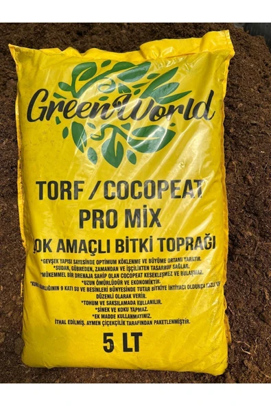 5 Litre Ithal Çok Amaçlı Bitki Toprağı Torf Cocopeat Ponza Taşı- Kokopit Özel Karışım Saksı Harcı