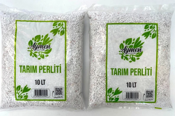 2 Adet 10 Lt Tarım Perliti Köklendirici Perlit (TOPLAM 20 LİTRE) Drenaj Düzenleyici Premium Kalite