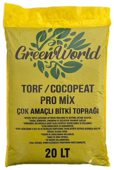 20 Litre Ithal Çok Amaçlı Bitki Toprağı Torf Cocopeat Ponza Taşı - Kokopit Özel Karışım Saksı Harcı